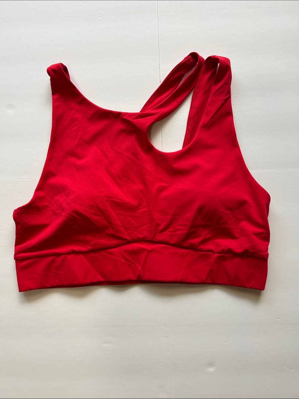 Fabletics Vivid Red Racerback Sports Bra